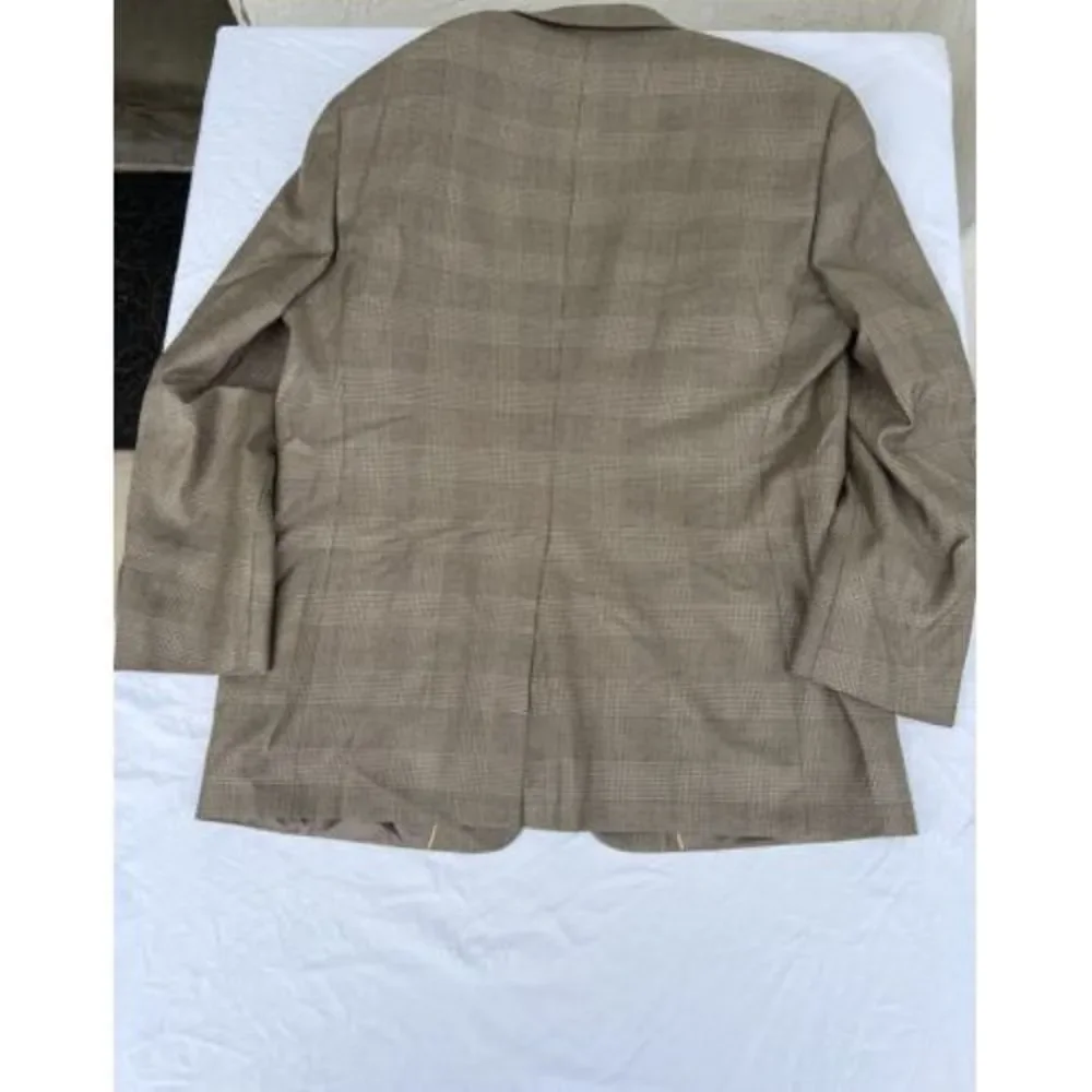 Vintage Hart Schaffner Marx Men's Plaid Check Blazer Sport Coat Jckt See Picture